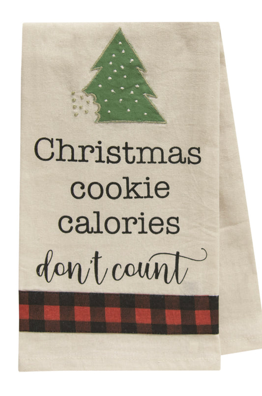 Christmas Cookie Calories Don’t Count Towel