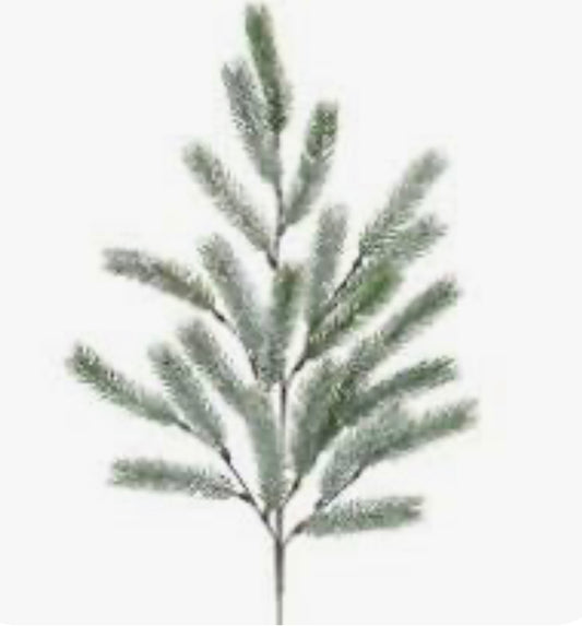 Soft Green Snowy Pine Pick/Spray