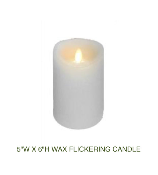 5" W x 6'H Flameless Candle